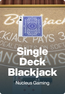 Single Deck Blackjack game tile